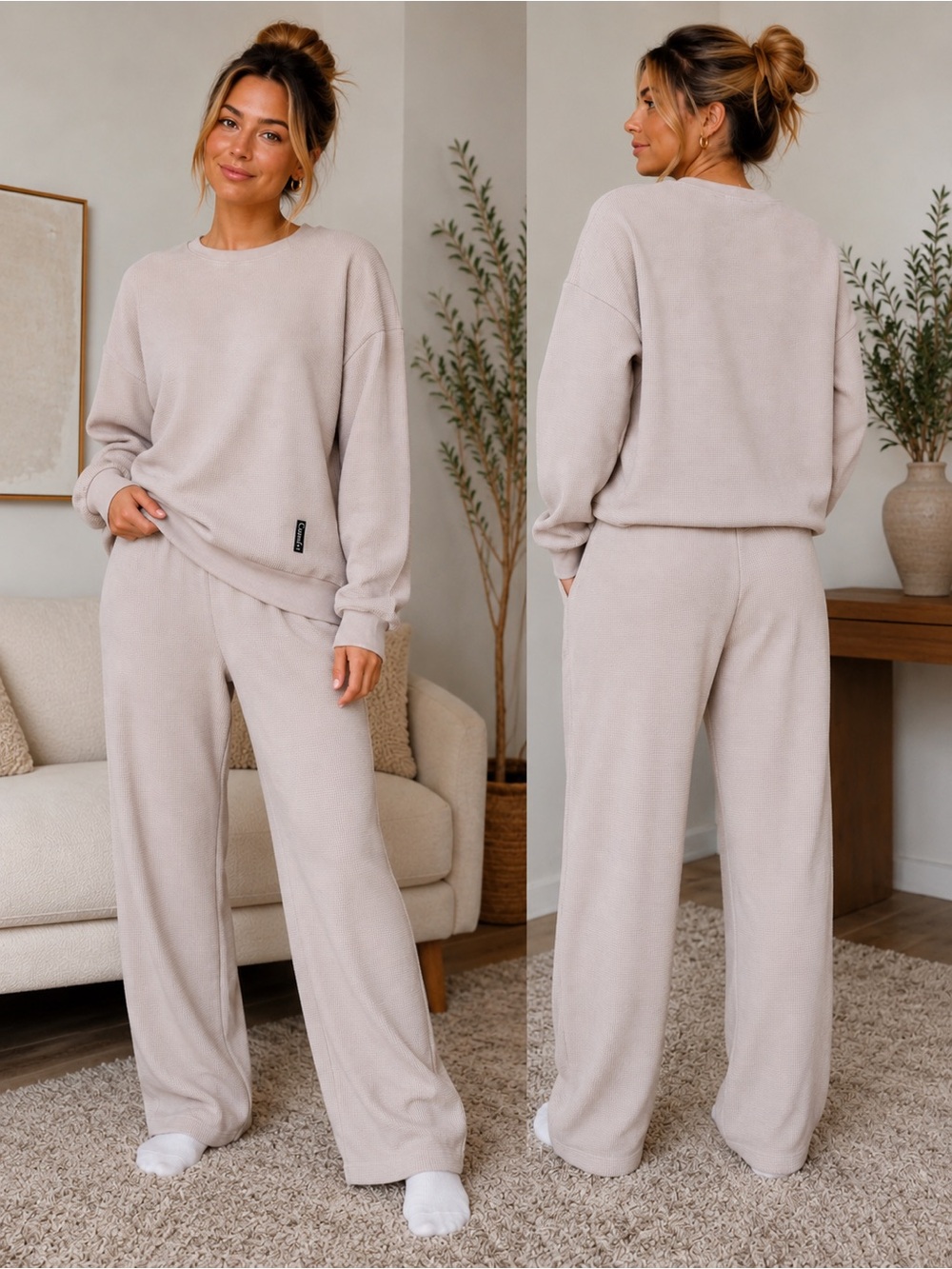 Comfrt Waffle Cozy Lounge Set